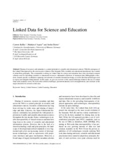 1  Undefined–5 IOS Press  Linked Data for Science and Education