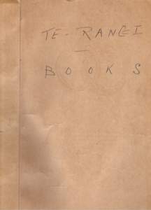 Te Rangi Books IN THE school holidays in 1962 I spent a week cataloguing the library of Ernest Marks (“Gar”) at his home, “Te Rangi,” 1078 Malvern Road, Armadale, Melbourne, in longhand in a school exercise book