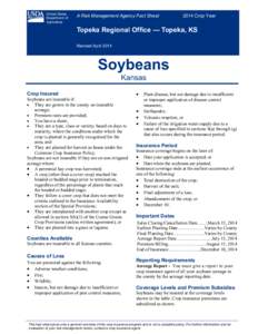 Topeka Regional Office Kansas Soybeans Fact Shee