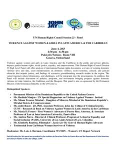 Family therapy / Behavior / Violence / Hermanas Mirabal Province / Mirabal sisters / Domestic violence / Human rights / Abuse / Ethics / Violence against women