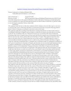 Southern Campaign American Revolution Pension Statements & Rosters Pension Application of Nathaniel Bassett S1895 Transcribed and annotated by C. Leon Harris State of Tennessee } August 27 th 1832 Hawkins County }