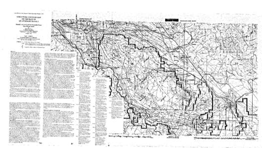 Structure Contour Map of the Base of Quaternary Basalt - Murphy and west part of Mountain Home Map Sheets, Idaho