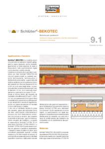 Schlüter®-BEKOTEC Sistema per pavimenti struttura in basso spessore a ridotta deformazione concava e convessa  9.1