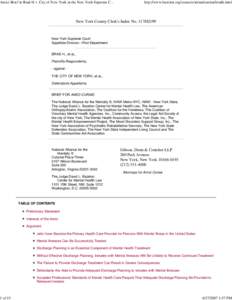 Amici Brief in Brad H v. City of New York in the New York Sup...
