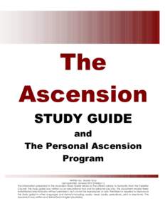 The Ascension STUDY GUIDE and The Personal Ascension Program