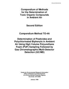 Science / Laboratory techniques / Soil contamination / Separation processes / Mass spectrometry / Gas chromatography–mass spectrometry / Polychlorinated biphenyl / Pesticide / Gas chromatography / Chemistry / Chromatography / Scientific method