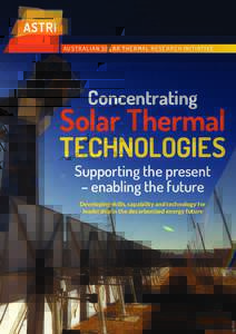 ASTRI AUS TR ALIAN SOL AR THERMAL RE SE ARCH INITIATIVE Concentrating  Solar Thermal