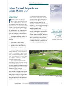 Western Resource Advocates  Chapter 4 Urban Sprawl: Impacts on Urban Water Use