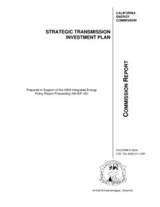 Strategic Transmission Investment Plan, Commission Report