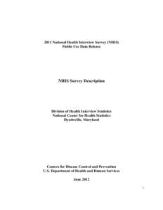 2011 NHIS Survey Description