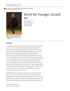 National Gallery of Art NATIONAL GALLERY OF ART ONLINE EDITIONS Dutch Paintings of the Seventeenth Century Borch the Younger, Gerard ter