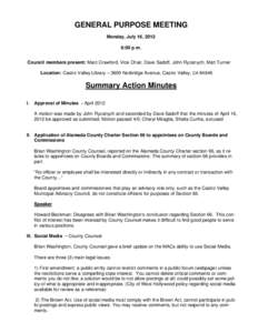 Microsoft Word - CVMAC -GP mtg. - July 16, 2012 minutes.doc