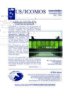US/ICOMOS  newsletter 3rd quarter[removed]July — Sept)