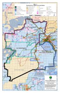 Map 3-1 Planning Area, Regions and Land Status Townships Borough Boundaries