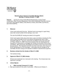 Marketing / Education / Library / Learning Commons / Librarian / Public library / Science / Library science / Association of Commonwealth Universities / McMaster University