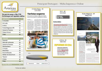 Principais Destaques – Mídia Impressa e Online O Globo Barra – RJDCI – SP