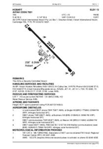 AIP Australia  29-May-2014 HOBART AVFAX CODE 7001