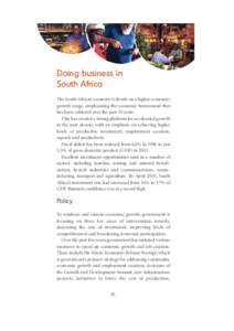 Economy of South Africa / Economy of the Arab League / The Skills Development Act 97 / Economy of Mauritius / Coega / Eastern Cape / Nelson Mandela Municipality