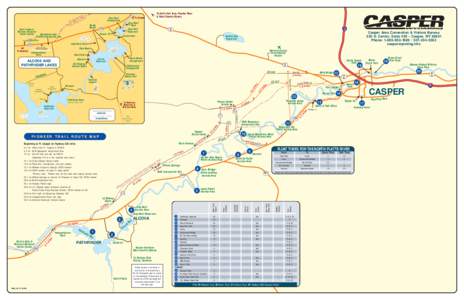 Oregon Trail / Alcova Dam / North Platte River / Alcova /  Wyoming / Casper /  Wyoming / Pathfinder Reservoir / Natrona County School District Number 1 / Natrona County /  Wyoming / Fort Caspar / Wyoming / Geography of the United States / Mormon Trail