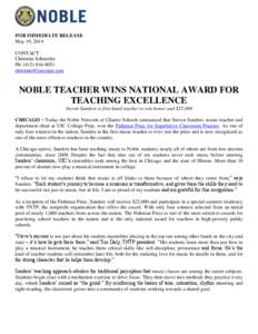 Education / Teacher / Association of Public and Land-Grant Universities / Committee on Institutional Cooperation / Chicago Public Schools / Teaching / Noble Street Charter High School