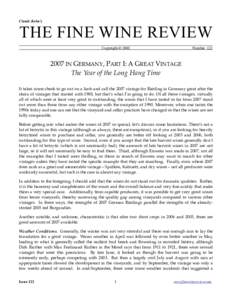 Claude Kolm’s  THE FINE WINE REVIEW ______________________________________________________________________________________________________ Copyright  2008