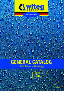 DIN EN ISO[removed]GENERAL CATALOG Life Science, Histology  BEST