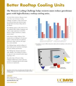 Better Rooftop Cooling Units The Western Cooling Challenge helps western states reduce greenhouse gases with high-efficiency rooftop cooling units. The Western Cooling Efficiency Center at UC Davis runs the Western Cool