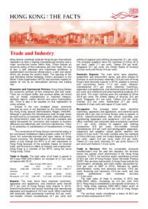 Hong Kong Fact Sheets - Trade and Industry