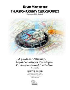 ROAD MAP TO THE THURSTON COUNTY CLERK’S OFFICE (November 2013 Update) …A guide for Attorneys, Legal Secretaries, Paralegal