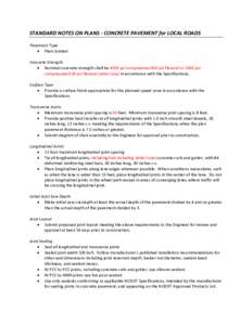 Microsoft Word - Standard Notes on Plans for Concrete Local Roads and Streets_5docx