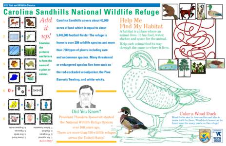 U.S. Fish and Wildlife Service  Carolina Sandhills National Wildlife Refuge +  2