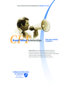 2009 CFT Raoul Teilhet Scholarship application for high school seniors