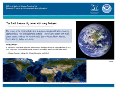 Ocean / Oceanography / United States National Marine Sanctuary / National Oceanic and Atmospheric Administration / Marine pollution / Marine habitats / Climate / Cordell Bank National Marine Sanctuary / Florida Keys National Marine Sanctuary / Fisheries / Biological oceanography / Earth