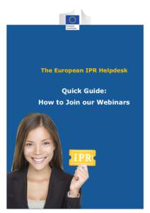 The European IPR Helpdesk The European IPR Helpdesk Training Reports (April-June 2012)
