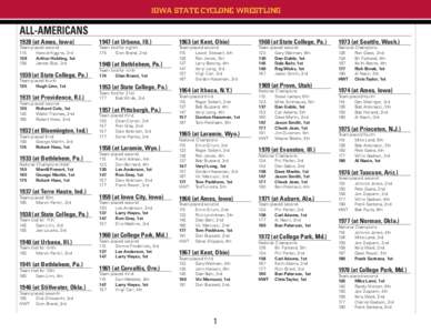 Bobby Douglas / Iowa State Cyclones wrestling / Cael Sanderson / Sanderson / Sports in the United States