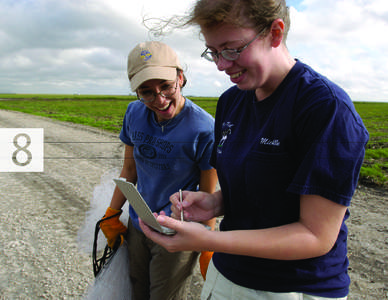 University of Tennessee Institute of Agriculture
John Laux, Matthew Gray, and Drew Wirwa are looking at the effects of lake drawdowns on waterfowl habitat by studying sediment samples