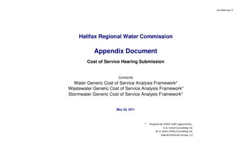 Health in Canada / Water supply and sanitation in Canada / Tax / Depreciation / Finance / Economics / Business / Government in the Halifax Regional Municipality / Halifax Regional Water Commission