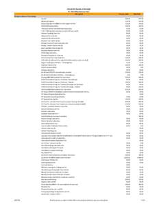 University System of Georgia FY  2014 Miscellaneous Fees  Description  Previous Rate 