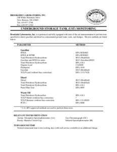 Liquid fuels / Gasoline / United States Environmental Protection Agency / BTEX / Benzene / Toxicity characteristic leaching procedure / Methyl tert-butyl ether / Chemistry / Pollution / Soil contamination