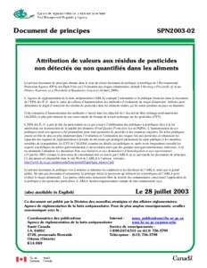 Document de principes SPN2003-02