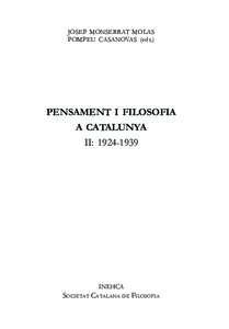 Pensament i Filosofia a Catalunya II