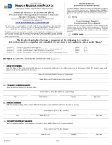 Microsoft Word - VENDOR REGISTRATION  - UPDATED VERSIONdoc