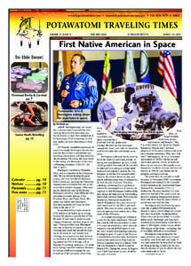 www.fcpotawatomi.com • [removed] • [removed] • FREE  POTAWATOMI TRAVELING TIMES VOLUME 19, ISSUE 18  NME BNE GISES