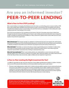 Finance / Person-to-person lending / Loan / Lending Club / Prosper Marketplace / Financial economics / Credit / Economics