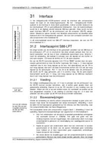 informatieblad 31.2 – interfaceprint S88-LPT  De aansprakelijkheid van het bestuur van de HCCM is beperkt als omschreven in informatieblad 1  Beperking aansprakelijkheid