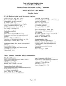 Food and Drug Administration / Pharmacology / Therapeutics / United States Public Health Service / Health / Year of birth missing / National Science Advisory Board for Biosecurity / John E. Fogarty International Center / Pharmaceutical sciences / Clinical research / Clinical pharmacology