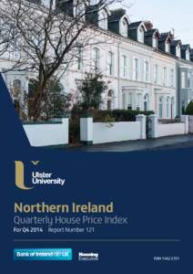 Northern Ireland  Quarterly House Price Index For Q4 2014  Report Number 121   ISBN