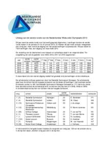 Microsoft Word - uitslag 1e ronde olympiade 2013