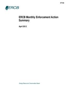 Microsoft Word - ST108 Monthly Enforcement Action Summary - April 2012 Final.doc