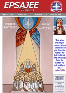 THE WORD  FEAST OF PENTECOST  8 June 2014